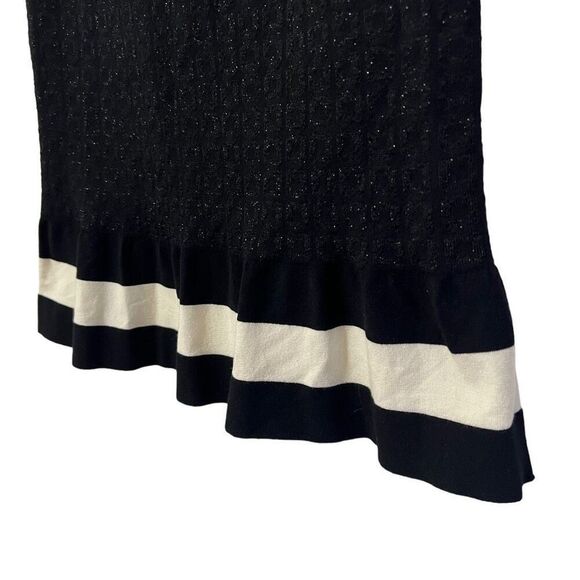 MOSCHINO Mini Skirt from Boutique Collection NWT!! Knit Viscose Blend Size 6 Bla - Picture 4 of 9